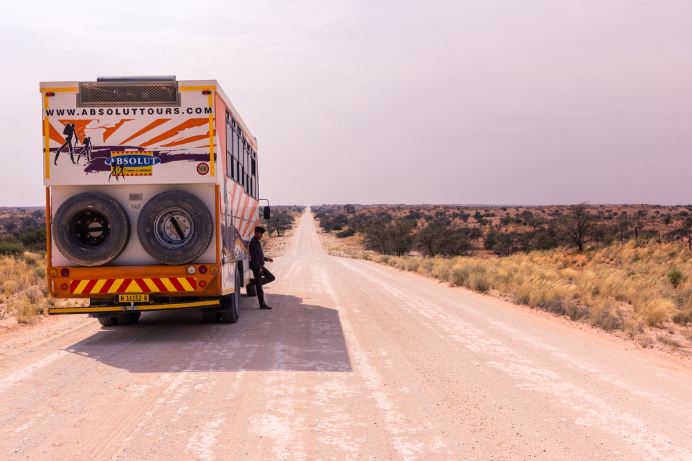 On Tour in der Kalahari